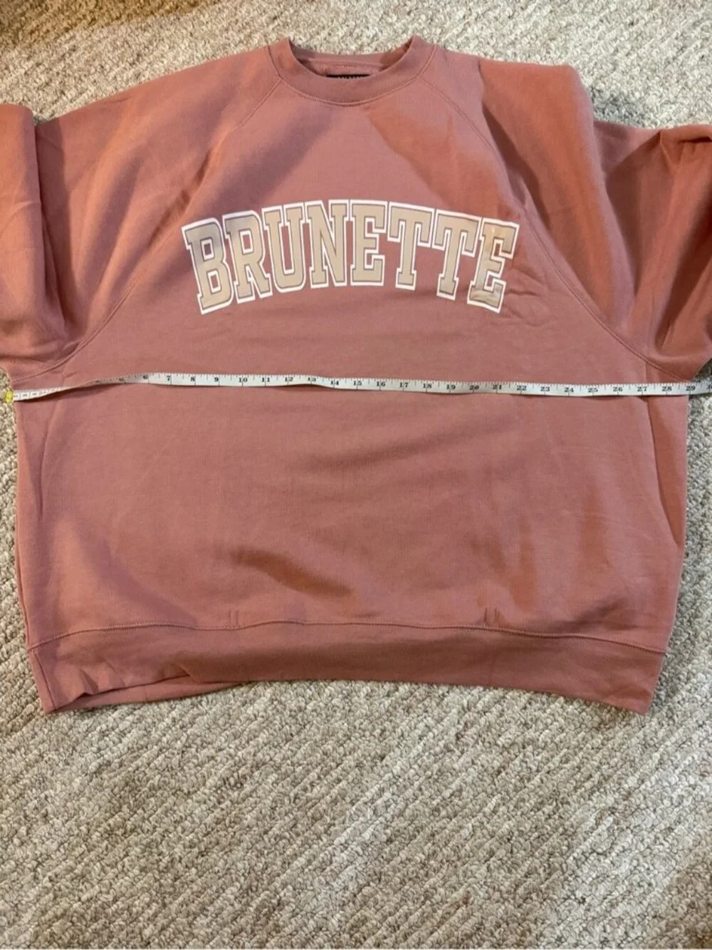 Brunette The Label BRUNETTE Mauve Pink Not Your Boyfriend Crew Sweatshirt M/L